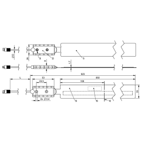 Емкостной датчик Balluff BCW F03EA85-XXSFNC-EP00,3-GZ01