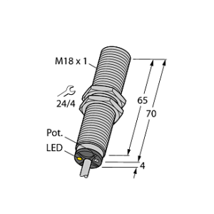 Емкостной датчик TURCK BC5-M18-AP4X