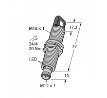  Ультразвуковой датчик TURCK RU40U-M18ES-LI8X2-H1151