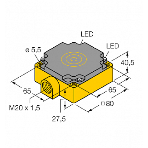 Индуктивный датчик TURCK NI75U-CP80-FDZ30X2