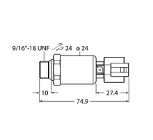 Датчик давления TURCK PT100R-2121-I2-DT043P