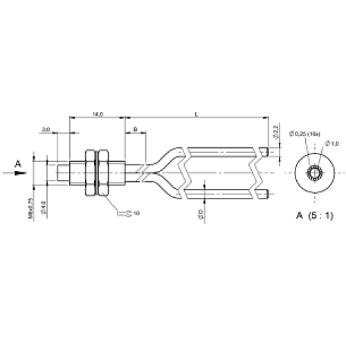 Оптоволоконный кабель Balluff BFO D22-XB-LB-EAK-15-02