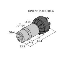 Датчик давления TURCK PT2.5R-1001-I2-DA91