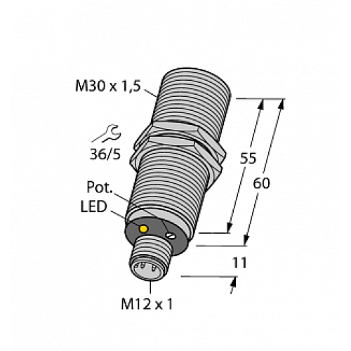 Емкостной датчик TURCK BC10-M30K-VP4X-H1141