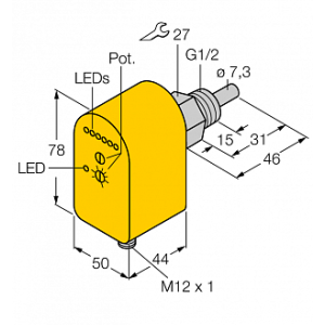 Датчик потока TURCK FTCS-G1/2A4P-2AP8X-H1140