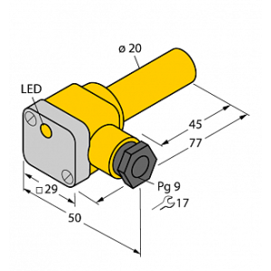 Индуктивный датчик TURCK NI10-K20SK-AP6X