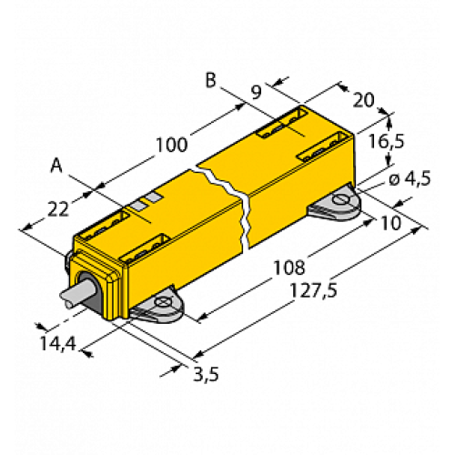  Датчик линейных перемещений TURCK LI100P1-Q17LM1-LIU5X2