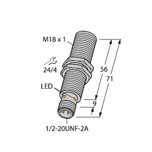 Индуктивный датчик TURCK BI5U-G18-ADZ30X2-B3331