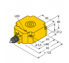 Индуктивный датчик TURCK BI50-Q80-Y1X