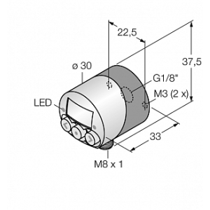 Датчик давления TURCK PK010R-N12AL-2UP8X-V1141