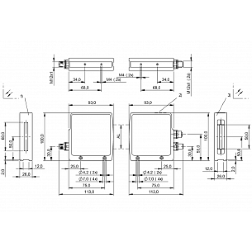 Световая завеса Balluff BLA 50A-001-S115