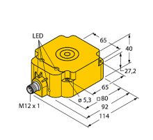 Индуктивный датчик TURCK NI75U-Q80-AP6X2-H1141