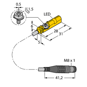 Магнитный датчик TURCK BIM-UNT-AP6X-0.3-PSG3M/S1139