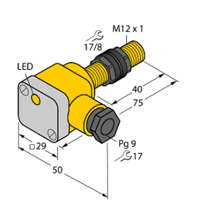 Индуктивный датчик TURCK NI5-P12SK-AP6X