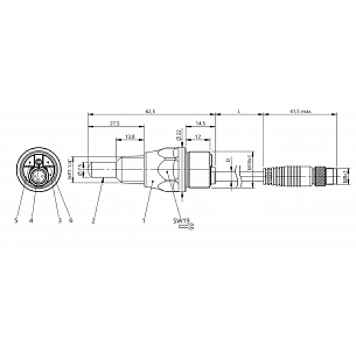 Емкостной датчик уровня Balluff BCS S44KK03-PSCFAG-EP00,3-GS49