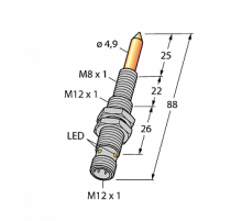 Магнитный датчик TURCK NIMFE-EM12/4.9L88-UP6X-H1141/S1182