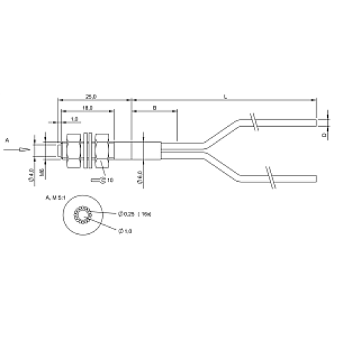 Оптоволоконный кабель Balluff BFO D22-XBF-LB-EAK-15-02