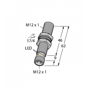 Индуктивный датчик TURCK BI4U-M12E-AP6X-H1141