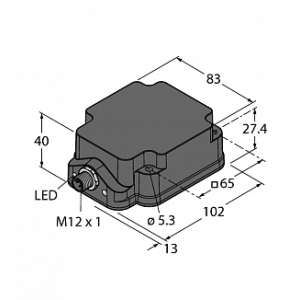 Индуктивный датчик TURCK NI75U-Q80WD-VP6X2-H1141