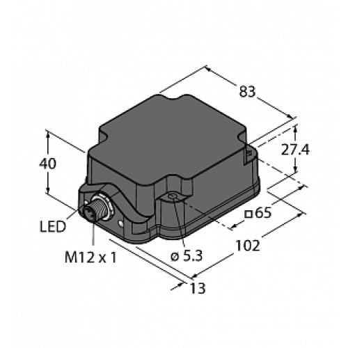 Индуктивный датчик TURCK NI75U-Q80WD-VP6X2-H1141