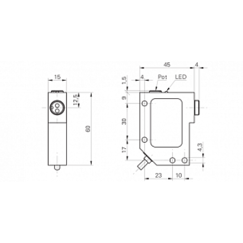 Усилитель для оптоволоконных датчиков Baumer FVDM 15N5103