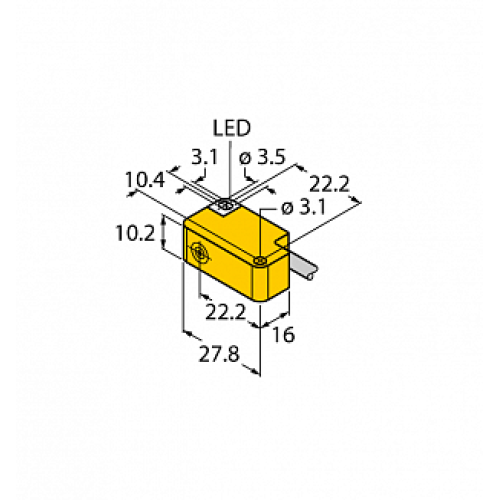 Индуктивный датчик TURCK NI5U-Q10S-AP6X