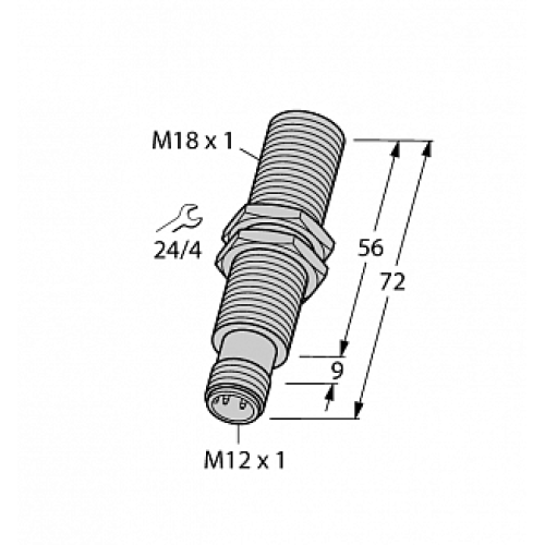 Индуктивный датчик TURCK BI5-M18E-LIU-H1141