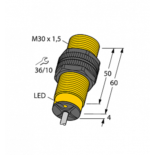 Индуктивный датчик TURCK BI10-S30-VP4X/S100