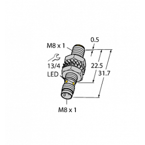 Индуктивный датчик TURCK BI2-M08K-AP6X-V1131