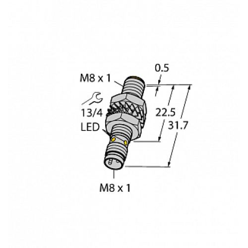 Индуктивный датчик TURCK BI2-M08K-AP6X-V1131