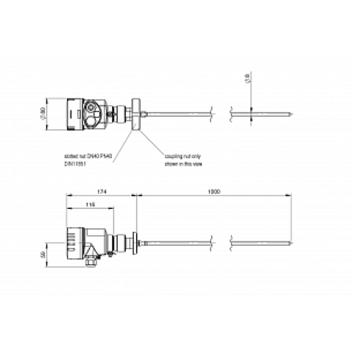 Радарный уровнемер Balluff BMD 1HLF-1000/41C-AE520A-KM20K