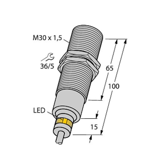 Индуктивный датчик TURCK BI10-EM30D-VP6X/S120