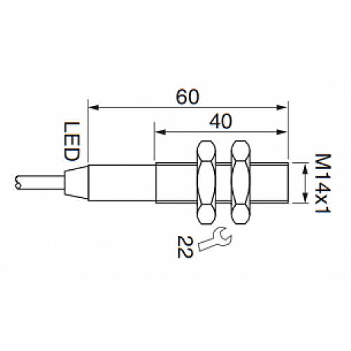 Емкостной датчик уровня EGE-Elektronik KGF 014 GSP