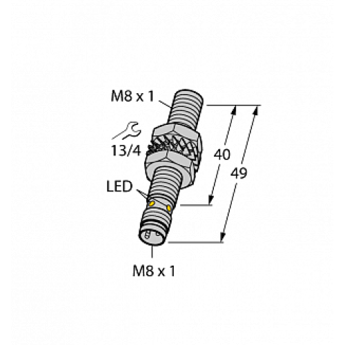 Индуктивный датчик TURCK BI1.5-EG08-AN6X-V1131