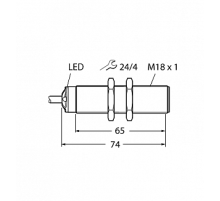 Ультразвуковой датчик TURCK RU50U-S18-LI8X