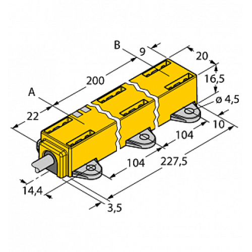  Датчик линейных перемещений TURCK LI200P1-Q17LM1-LIU5X2