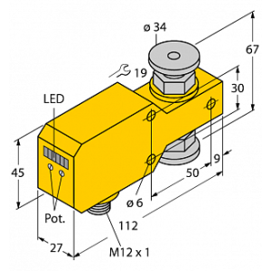 Датчик потока TURCK FCI-34D10A4P-LIX-H1141