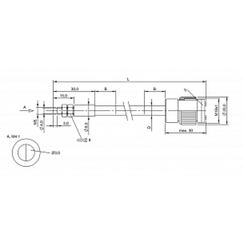 Оптоволоконный кабель Balluff BFO 18A-XAA-SMG-30-2