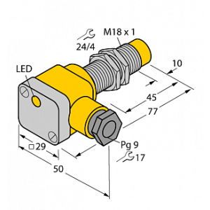 Индуктивный датчик TURCK NI12U-EG18SK-VP4X