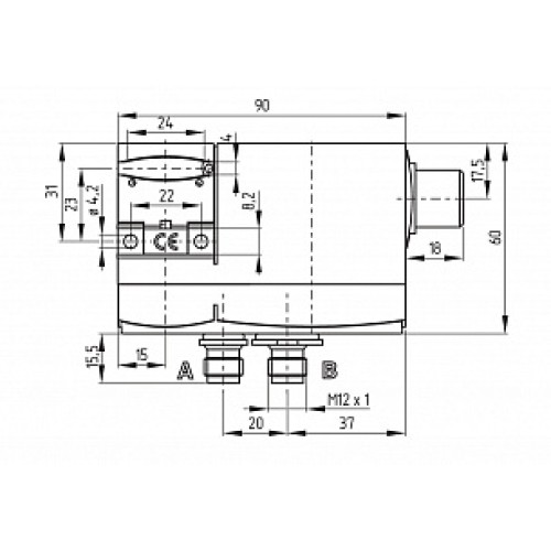 Дверной выключатель безопасности Schmersal AZM 170-11ZRKA-ST 230 VAC