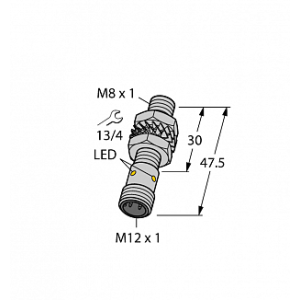 Индуктивный датчик TURCK BI3U-EM08-AP6X-H1341