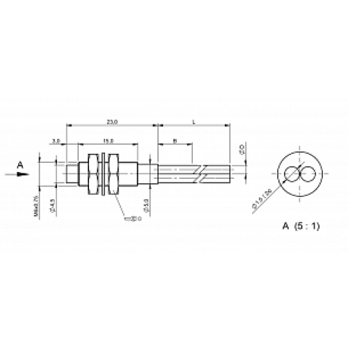 Оптоволоконный кабель Balluff BFO D22-XAP-LB-EAK-30-02