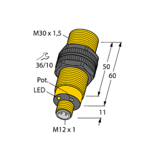 Емкостной датчик уровня TURCK BCF10-S30-VN4X-H1141