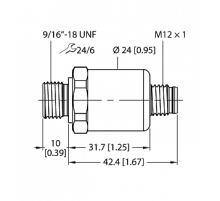 Датчик давления TURCK PT150PSIG-1121-I2-H1143
