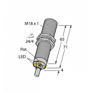  Индуктивный датчик TURCK DBI5U-M18E-AP4X3