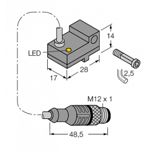 Магнитный датчик TURCK BIM-NST-AP6X-0.3XOR-RS4/S34