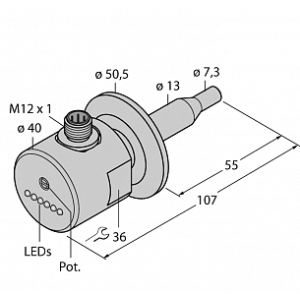 Датчик потока TURCK FCS-50A4-AP8X-H1141/D014