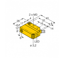 Индуктивный датчик TURCK BI5U-Q12-AP6X2
