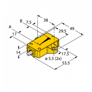  Датчик линейных перемещений TURCK LI25P1-QR14-LIU5X2