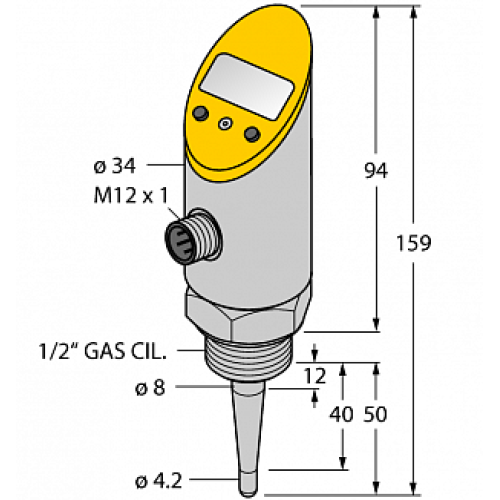 Датчик температуры TURCK TS-516-LUUPN8X-H1141-L050